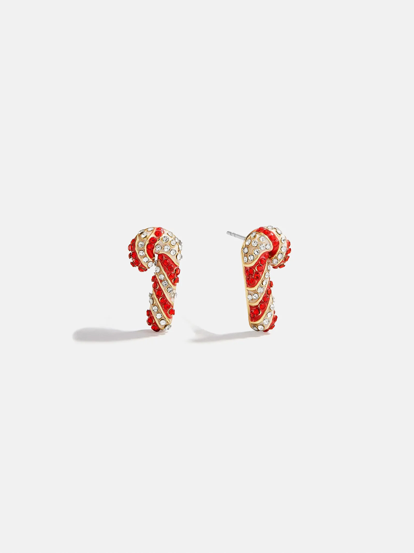 Holiday Twist Candy Cane Stud Earrings - Candy Cane sold by BaubleBar