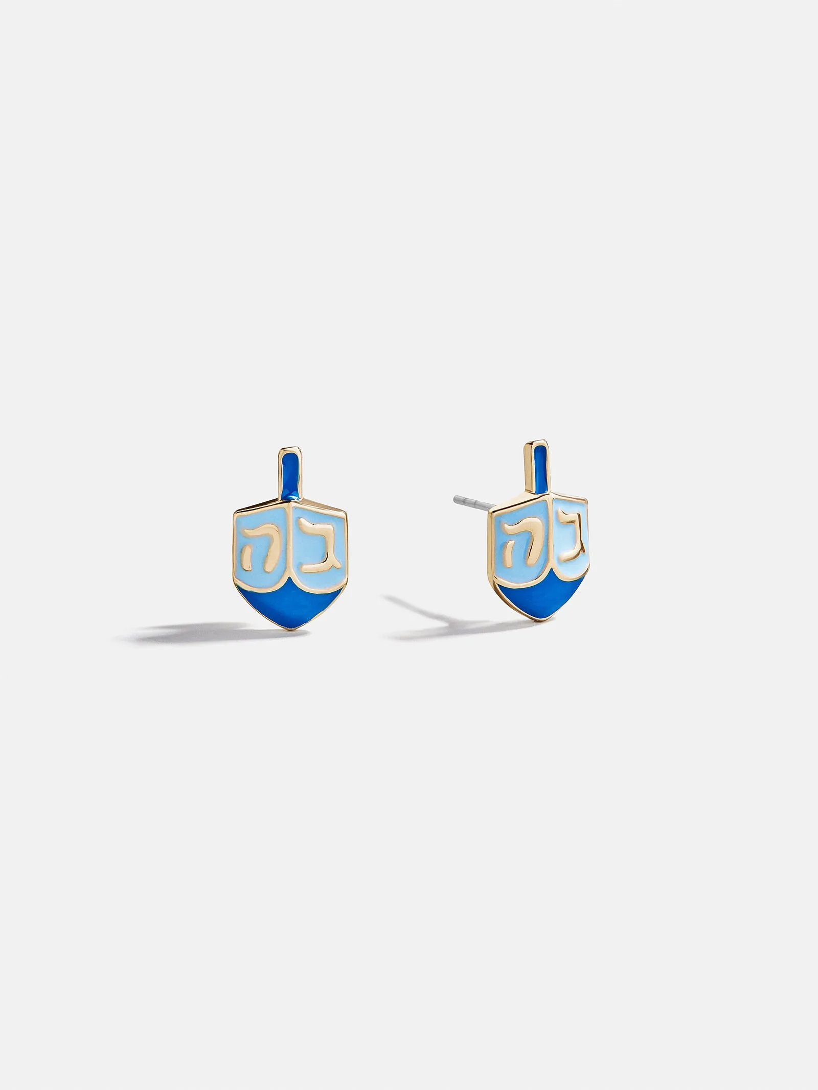 Spin Me Round Dreidel Stud Earrings - Dreidel sold by BaubleBar