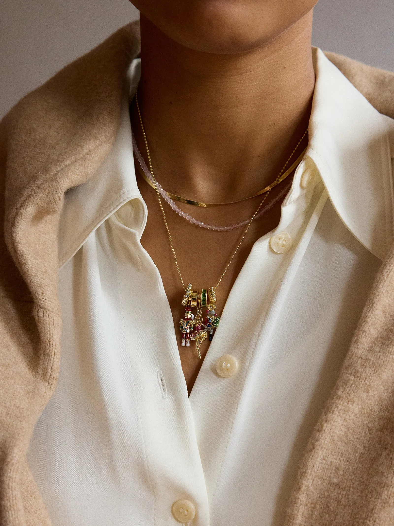 Nutcracker Ballet Christmas Charm Necklace - Nutcracker sold by BaubleBar product image thumbnail 2