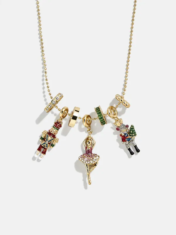 Nutcracker Ballet Christmas Charm Necklace - Nutcracker sold by BaubleBar