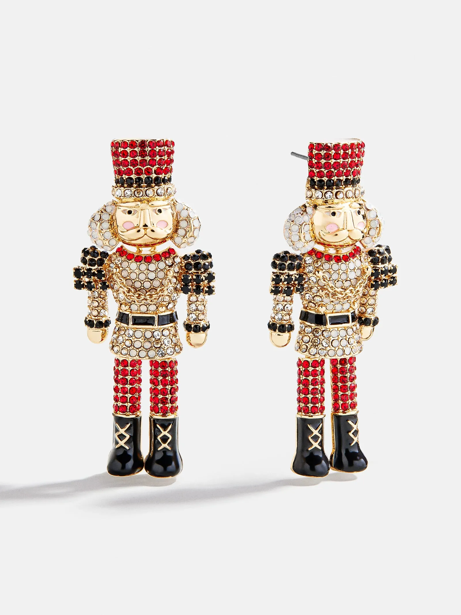 March of the Bling Statement Earrings - Red/Black Nutcracker sold by BaubleBar
