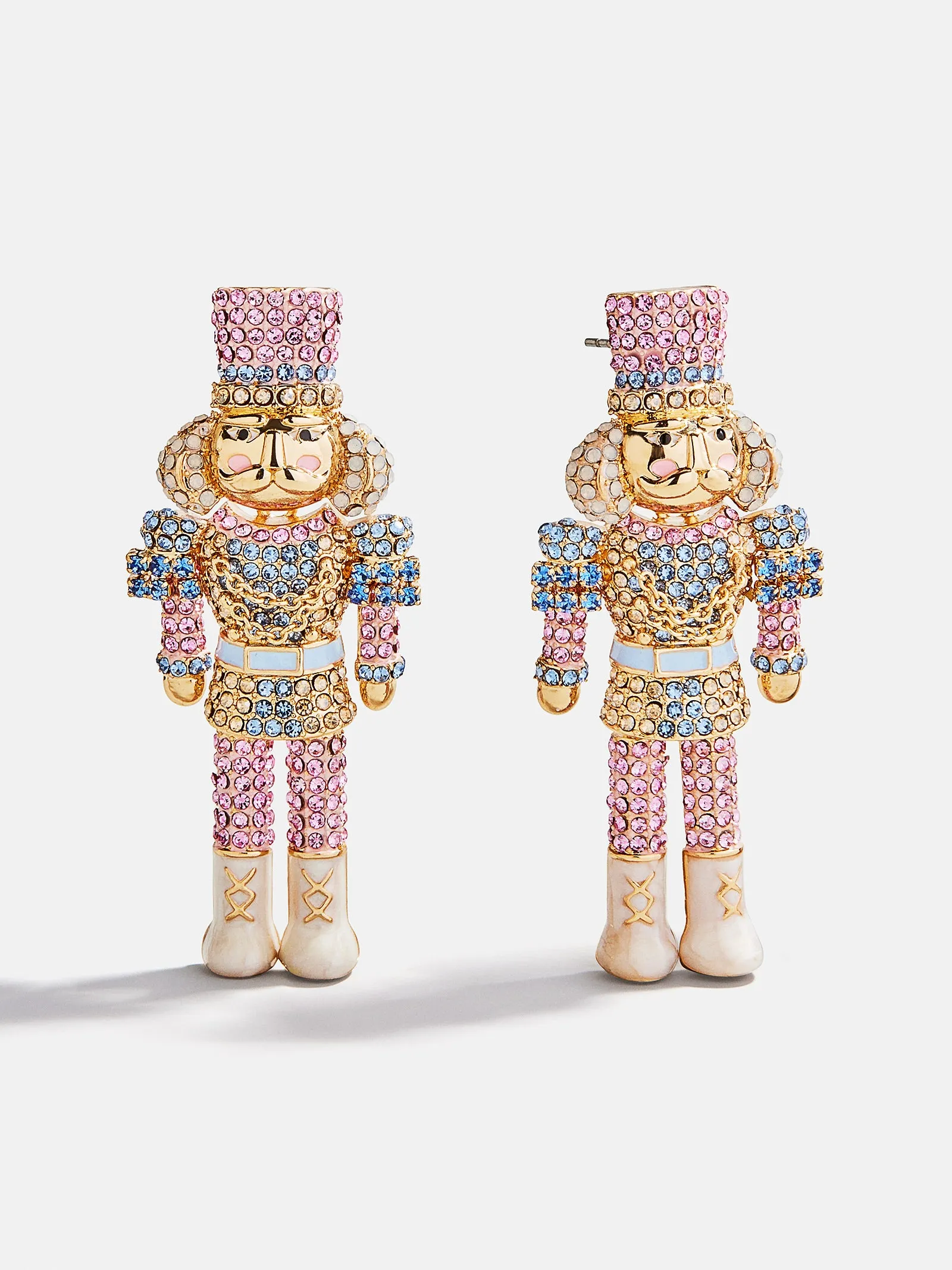 March of the Bling Statement Earrings - Pink/Blue Nutcracker sold by BaubleBar