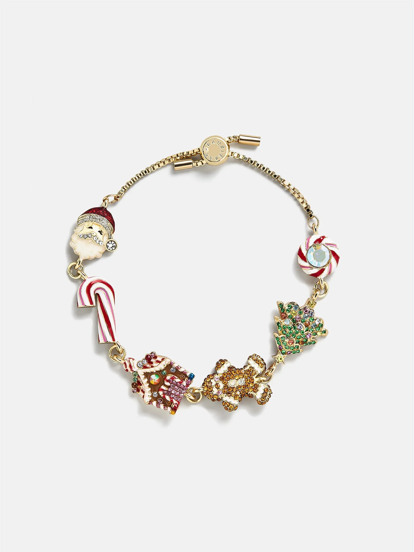 Holly Jolly Christmas Charm Bracelet - Gingerbread Man sold by BaubleBar product image thumbnail 3