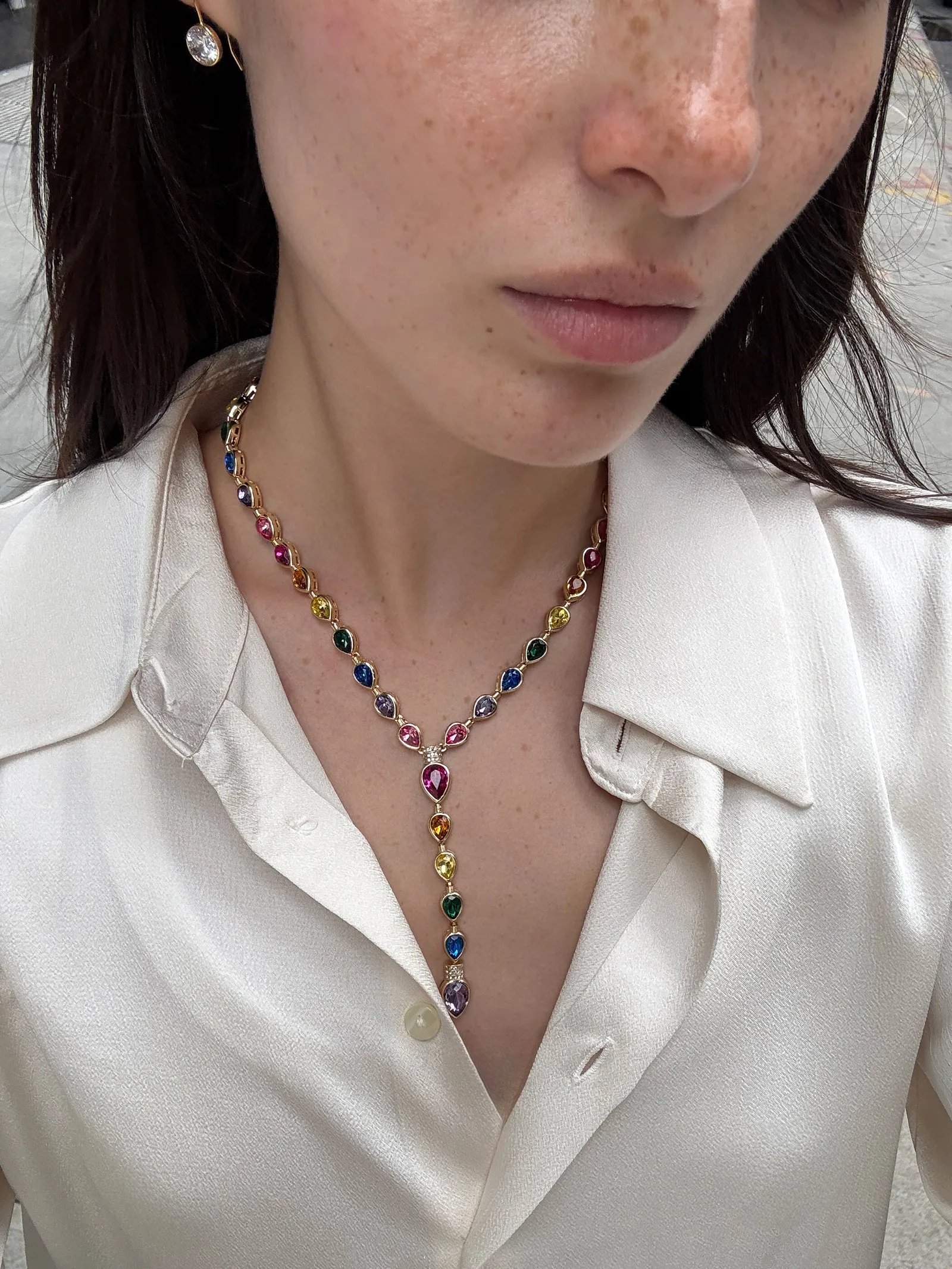 Glow With It Lariat Necklace - Multi sold by BaubleBar product image thumbnail 2
