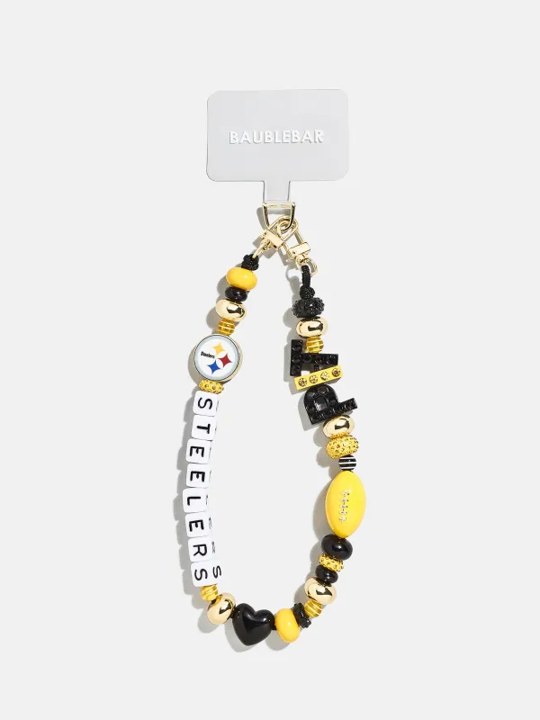 NFL Beaded Phone Charm - Pittsburgh Steelers sold by BaubleBar