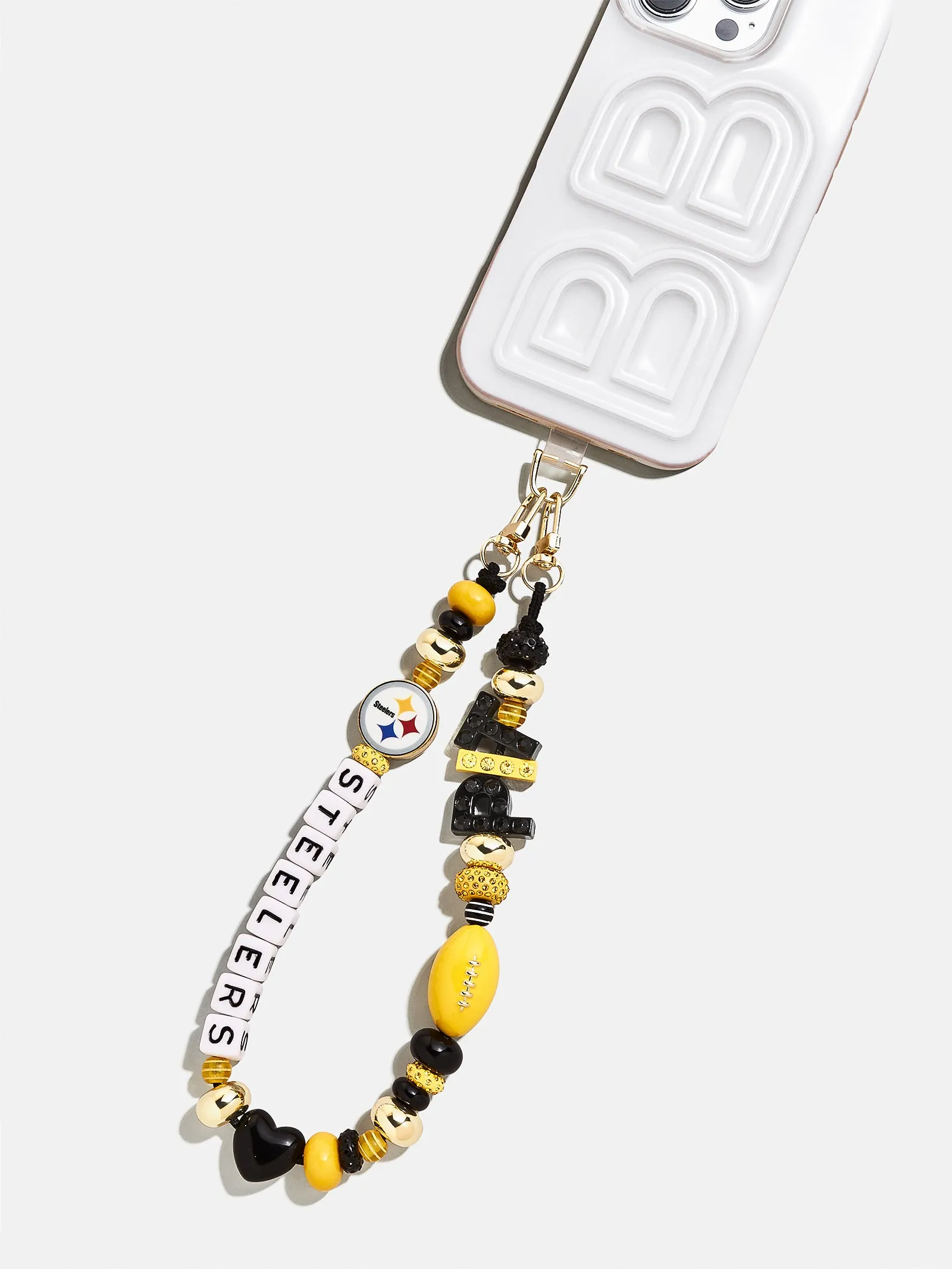 NFL Beaded Phone Charm - Pittsburgh Steelers sold by BaubleBar product image thumbnail 3