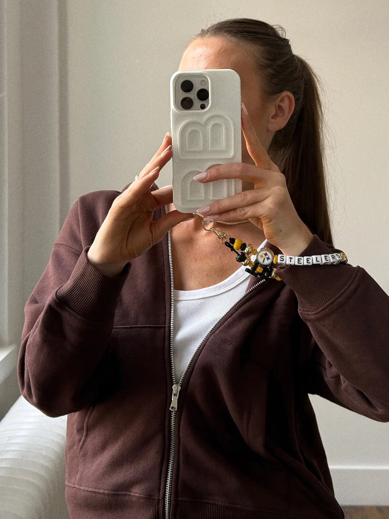 NFL Beaded Phone Charm - Pittsburgh Steelers sold by BaubleBar product image thumbnail 2