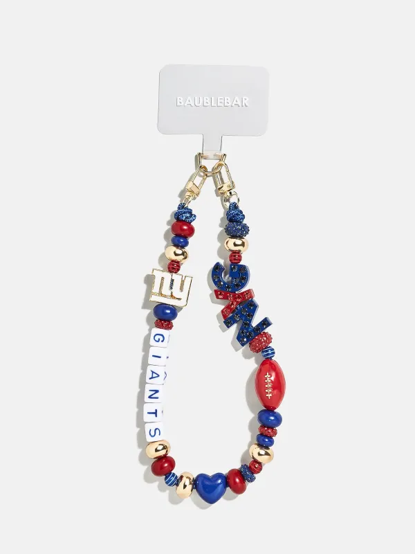 NFL Beaded Phone Charm - New York Giants sold by BaubleBar