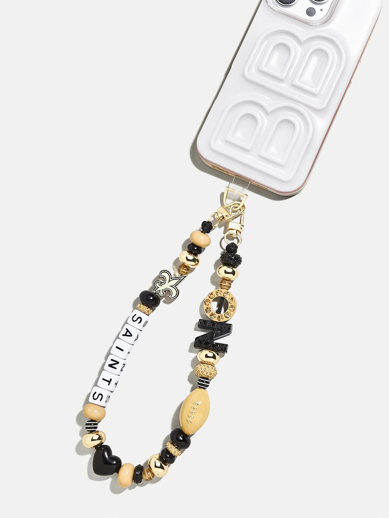 NFL Beaded Phone Charm - New Orleans Saints sold by BaubleBar product image thumbnail 3