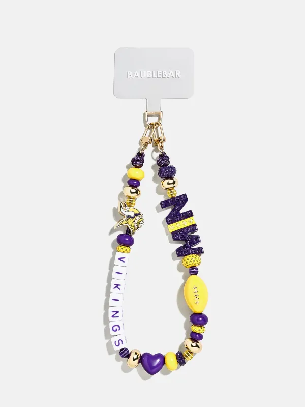 NFL Beaded Phone Charm - Minnesota Vikings sold by BaubleBar