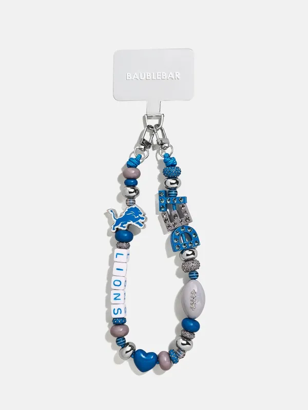 NFL Beaded Phone Charm - Detroit Lions sold by BaubleBar