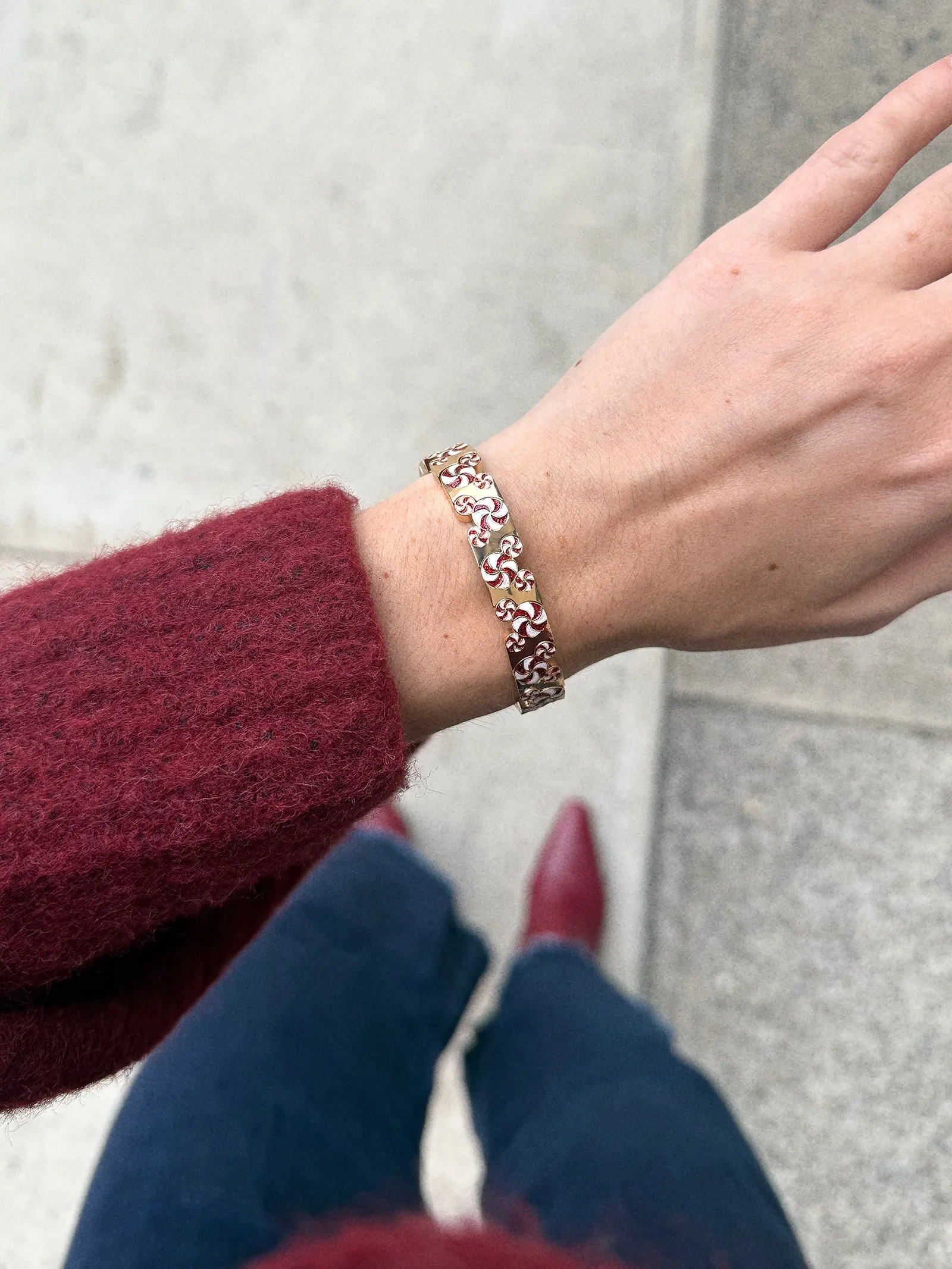 Disney Mickey Mouse Peppermint Holiday Bracelet - Peppermint sold by BaubleBar product image thumbnail 2