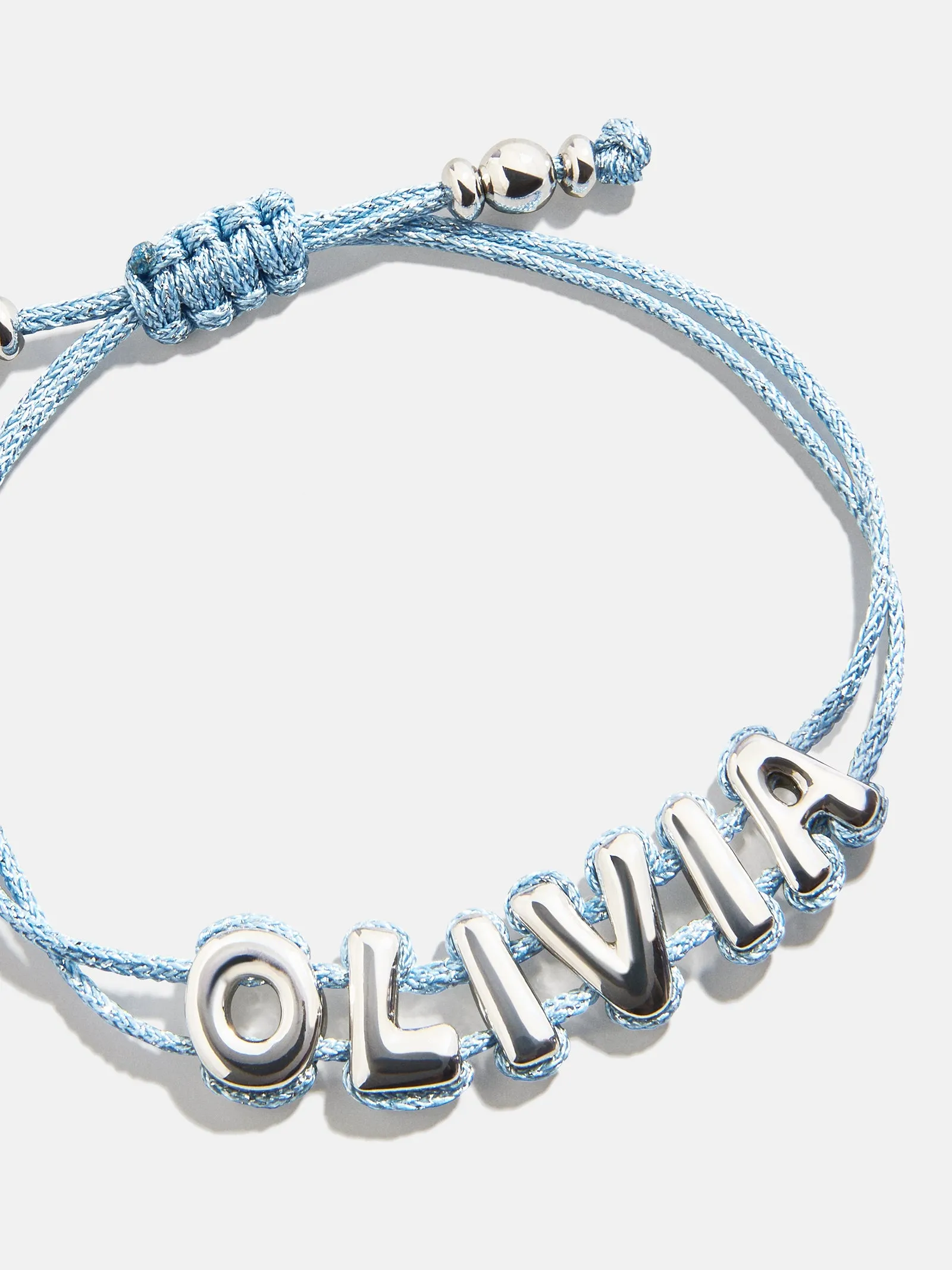 Wrapped Up Bubble Waterproof Custom Cord Bracelet - Blue sold by BaubleBar product image thumbnail 3
