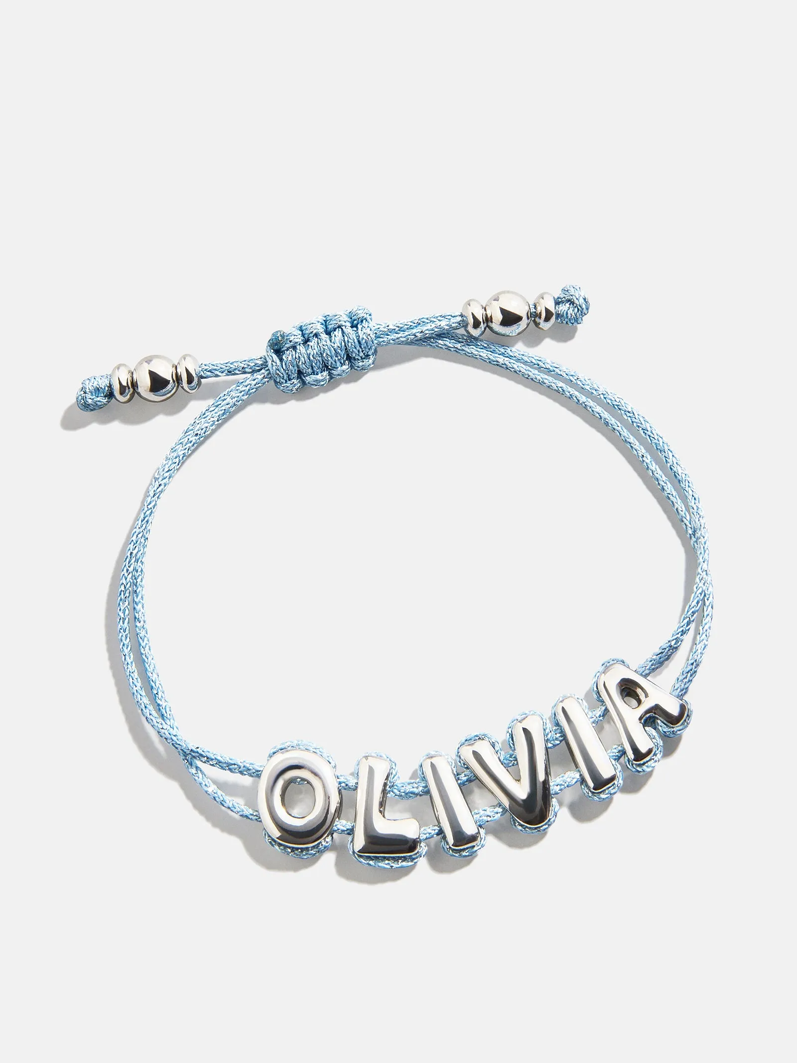 Wrapped Up Bubble Waterproof Custom Cord Bracelet - Blue sold by BaubleBar product image thumbnail 4
