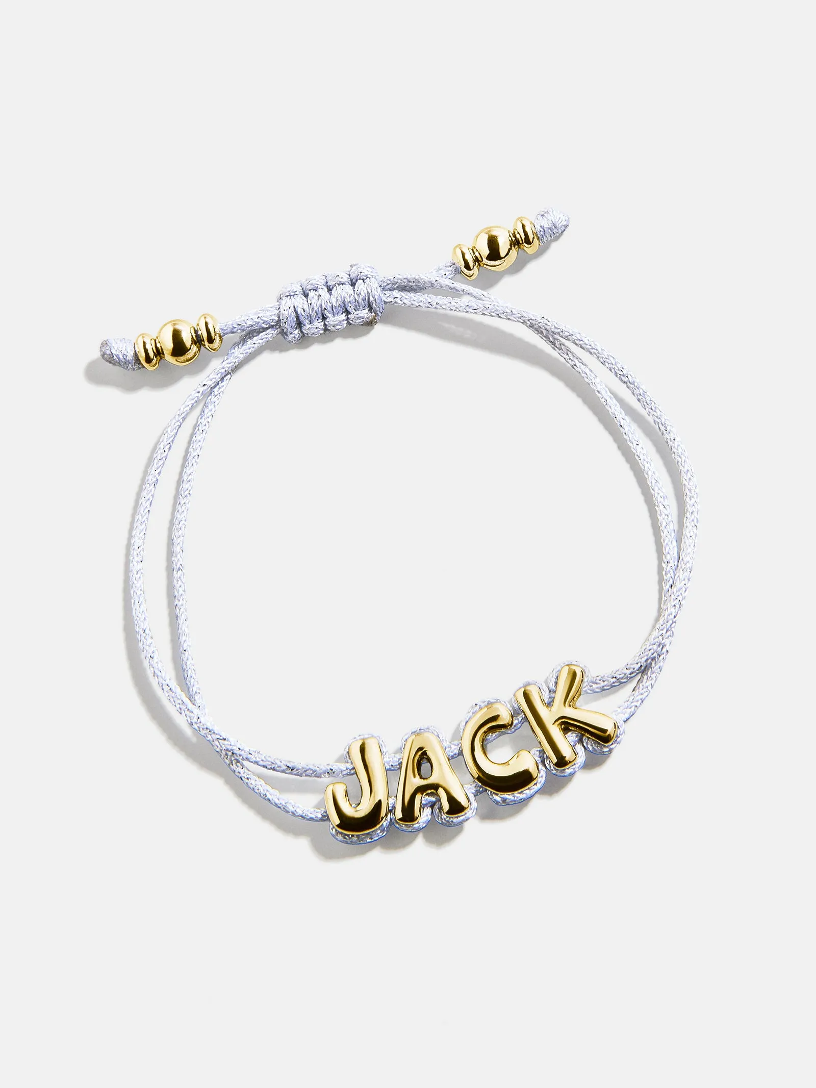 Wrapped Up Bubble Waterproof Custom Metallic Cord Bracelet - Silver sold by BaubleBar product image thumbnail 2