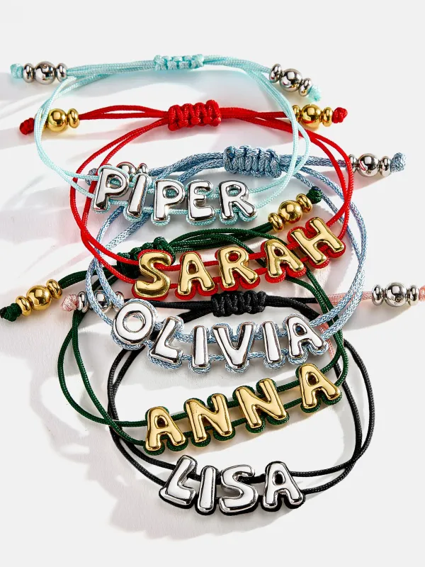 Wrapped Up Bubble Waterproof Custom Cord Bracelet - Turquoise sold by BaubleBar