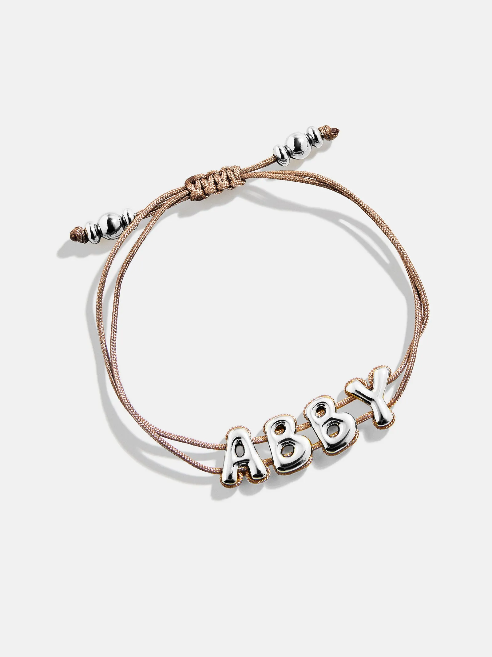 Wrapped Up Bubble Waterproof Custom Cord Bracelet - Light Brown sold by BaubleBar product image thumbnail 4