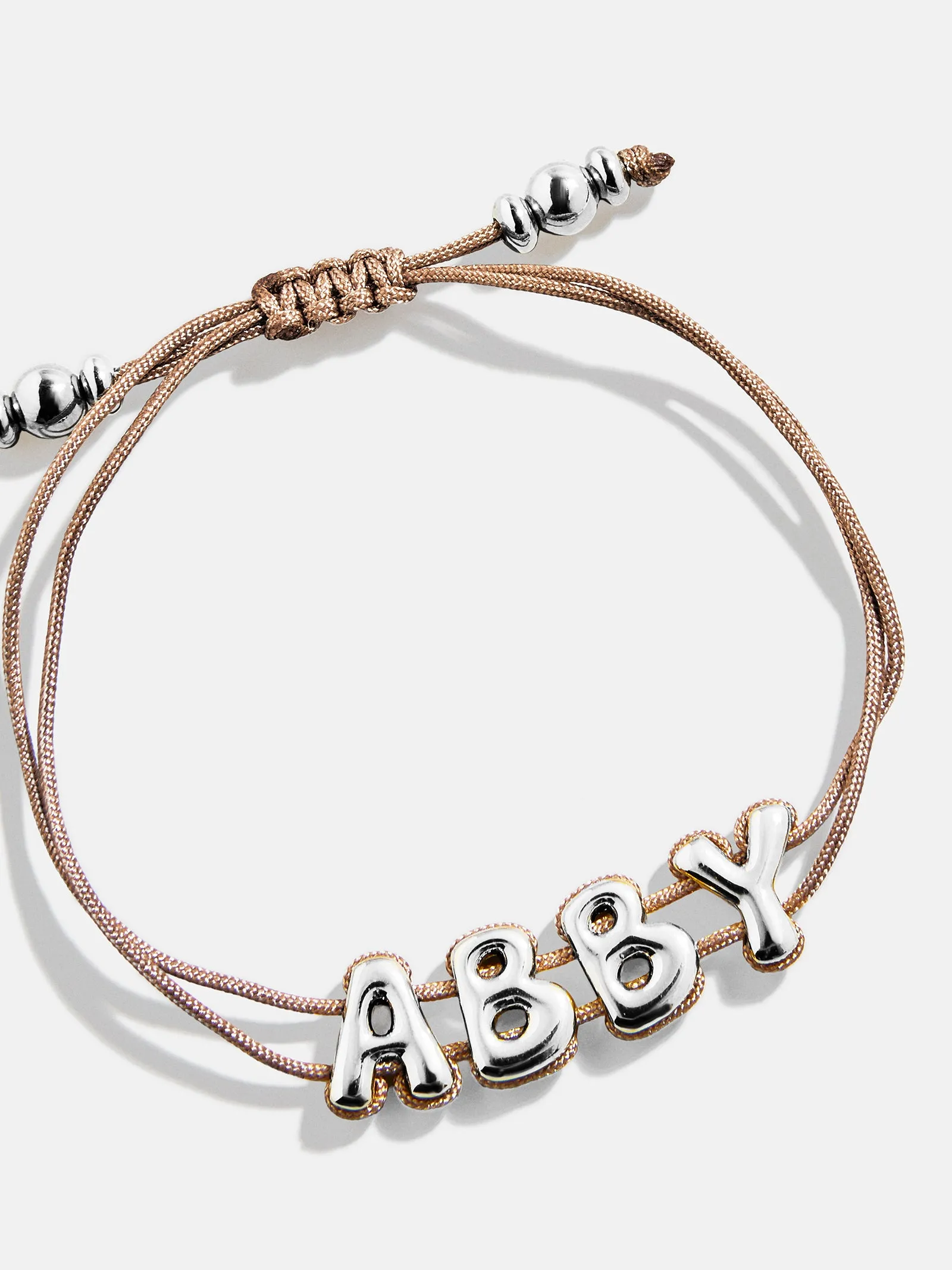 Wrapped Up Bubble Waterproof Custom Cord Bracelet - Light Brown sold by BaubleBar product image thumbnail 3