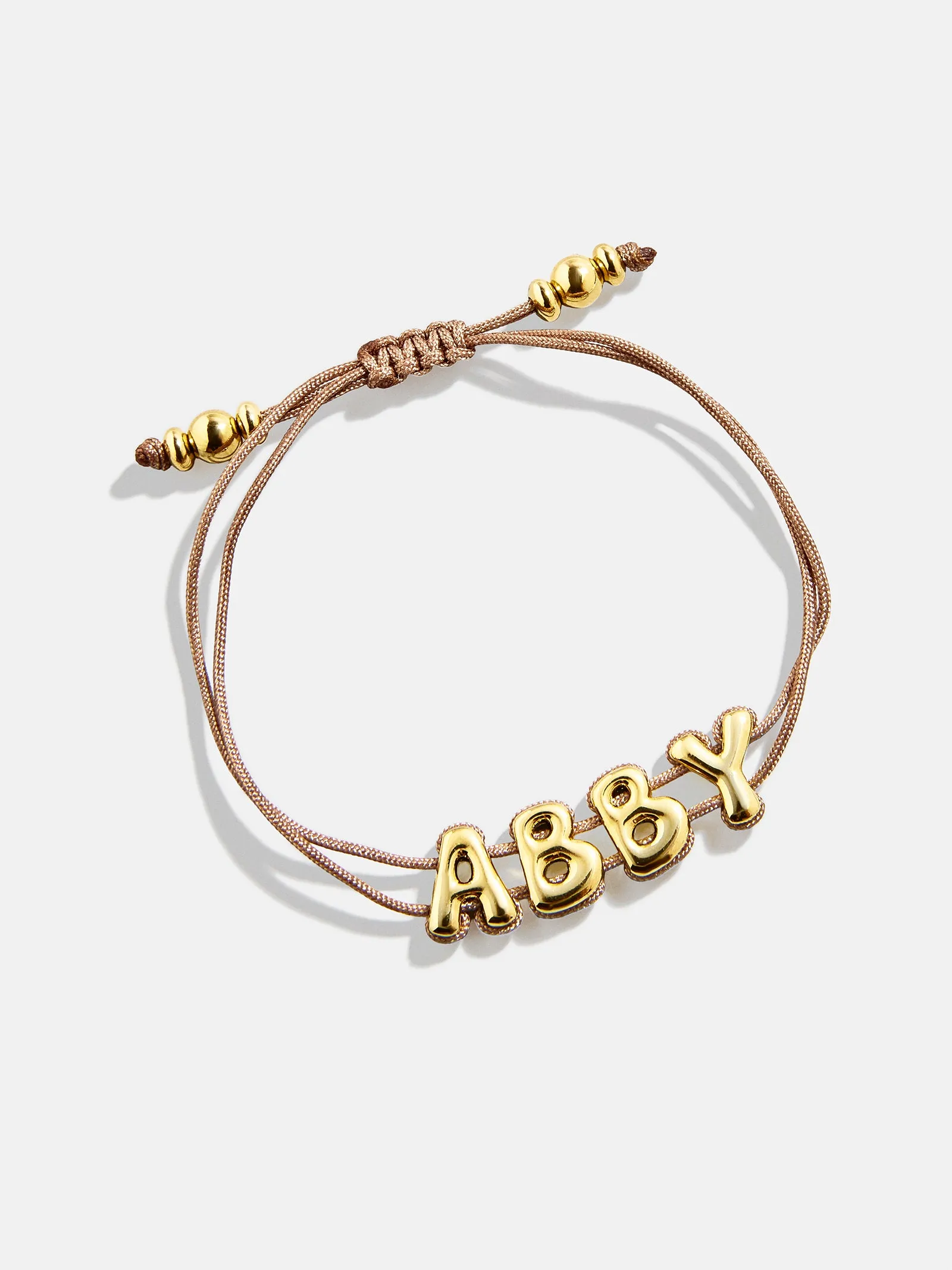 Wrapped Up Bubble Waterproof Custom Cord Bracelet - Light Brown sold by BaubleBar product image thumbnail 2