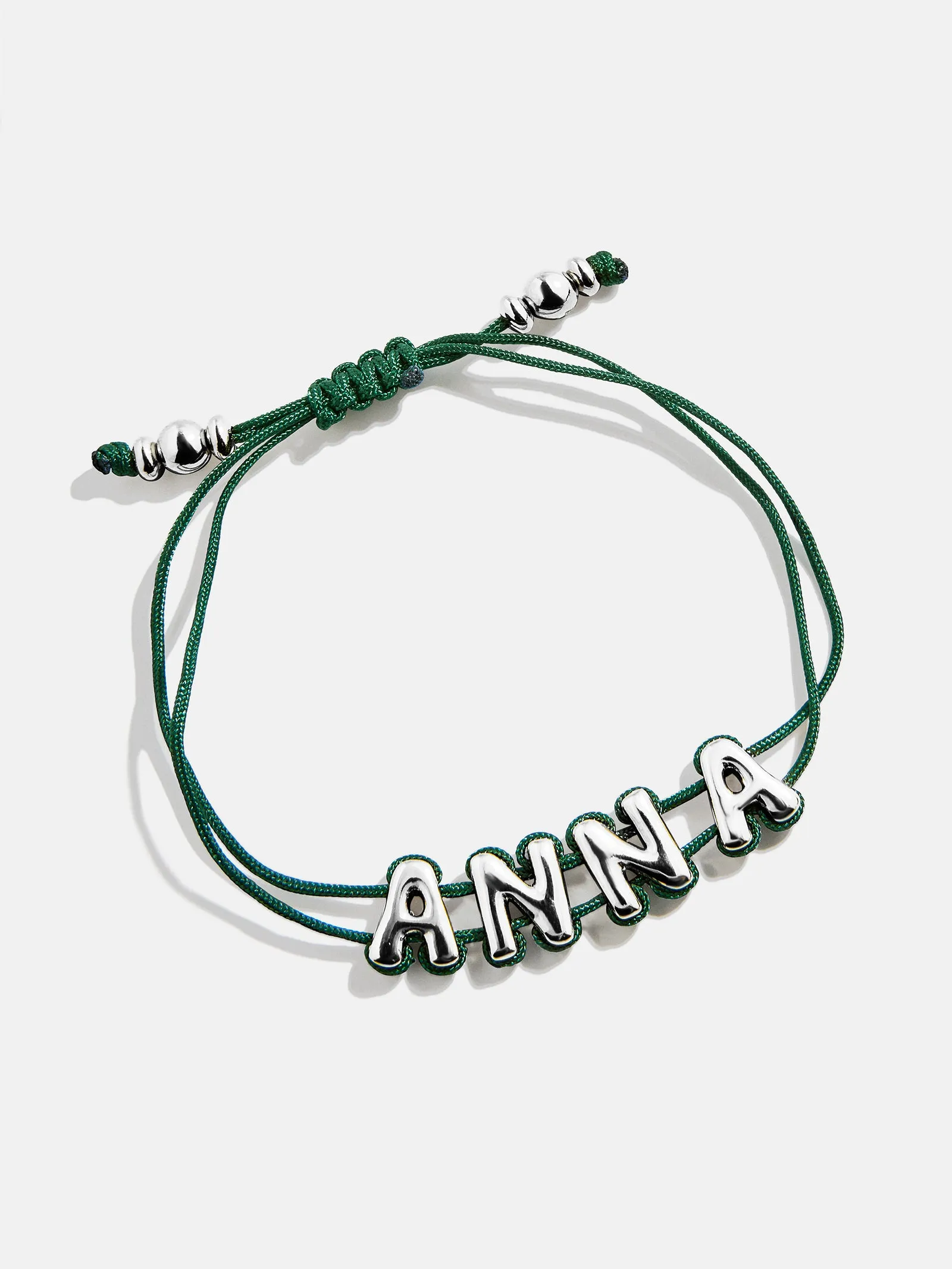 Wrapped Up Bubble Waterproof Custom Cord Bracelet - Dark Green sold by BaubleBar product image thumbnail 4