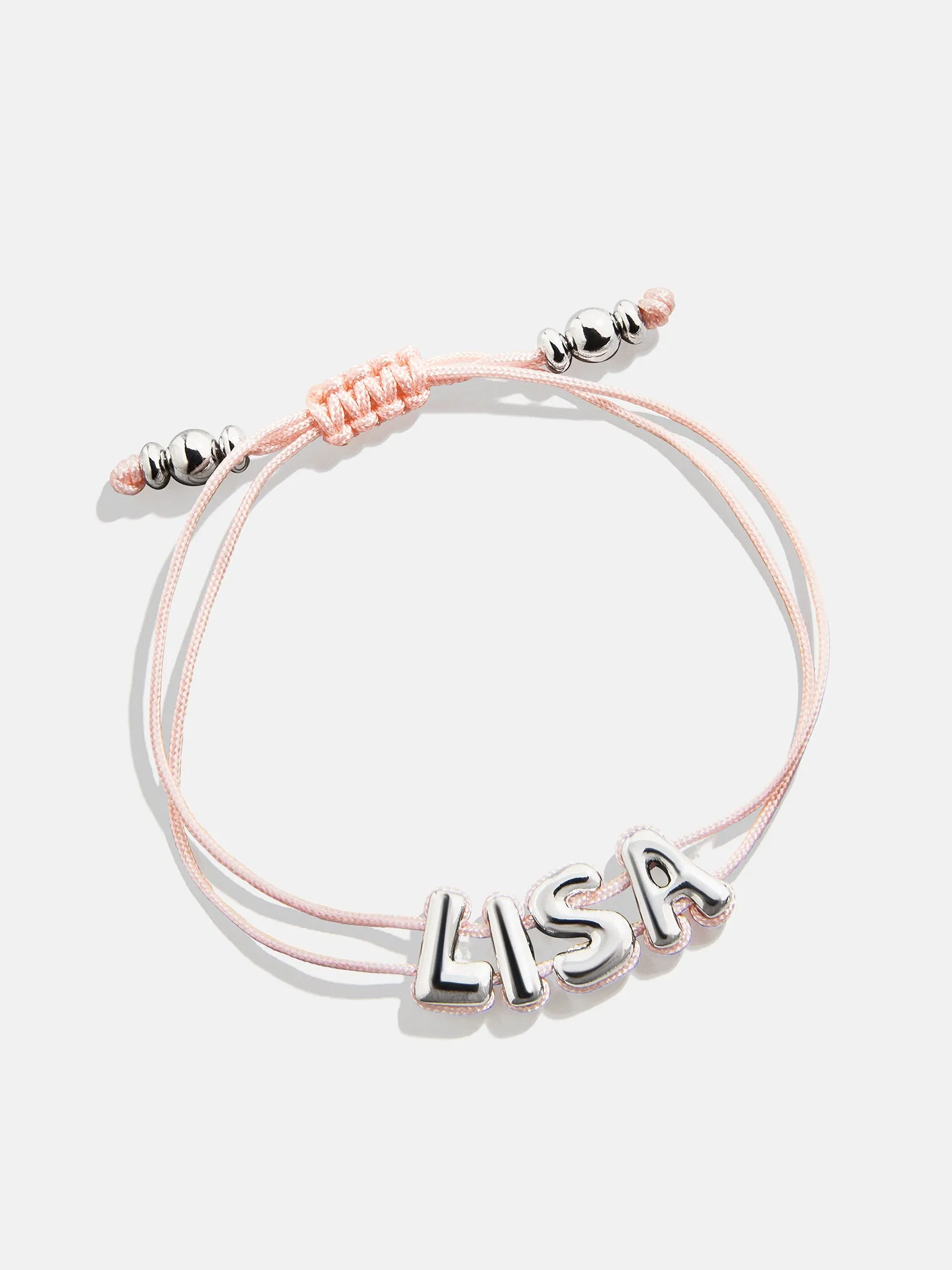 Wrapped Up Bubble Waterproof Custom Cord Bracelet - Blush sold by BaubleBar product image thumbnail 4