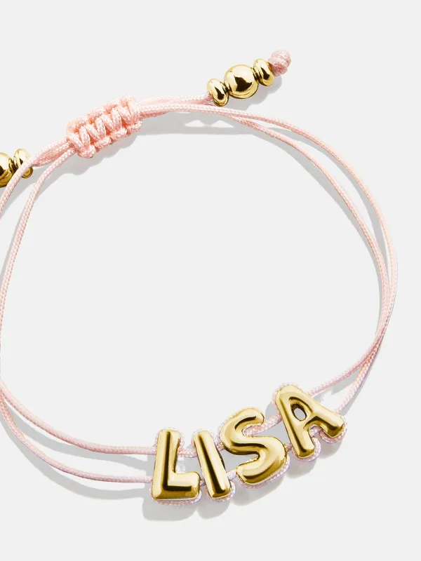 Wrapped Up Bubble Waterproof Custom Cord Bracelet - Blush sold by BaubleBar