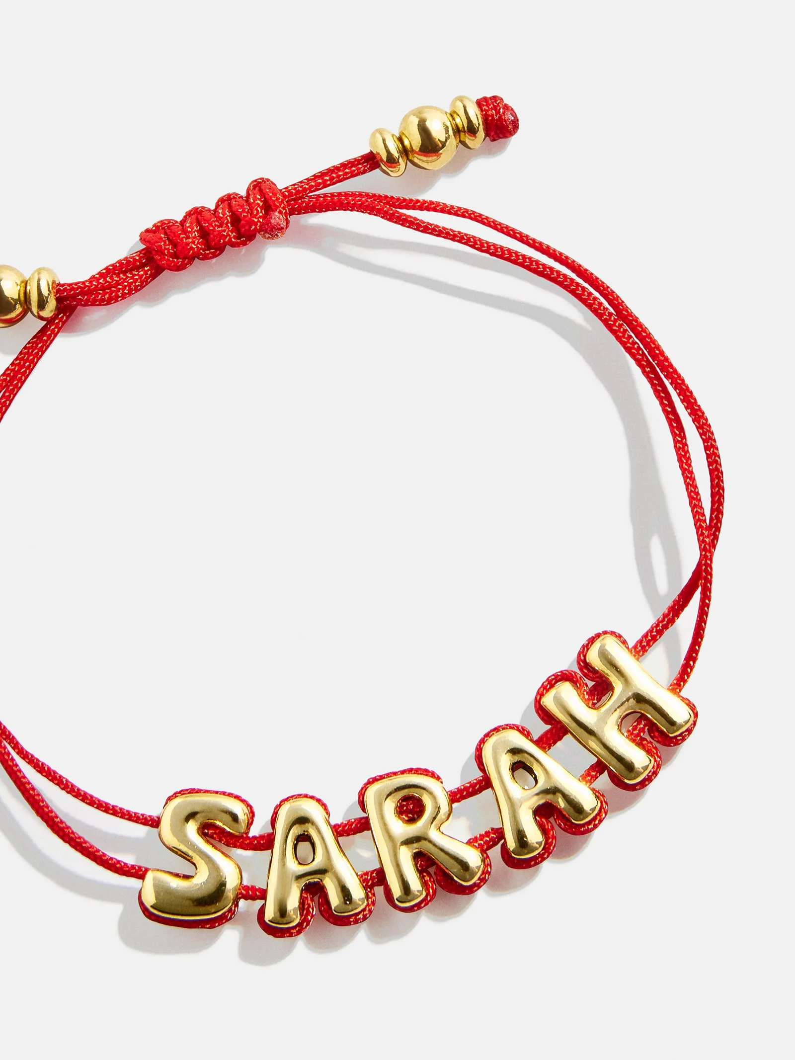 Wrapped Up Bubble Waterproof Custom Cord Bracelet - Red sold by BaubleBar