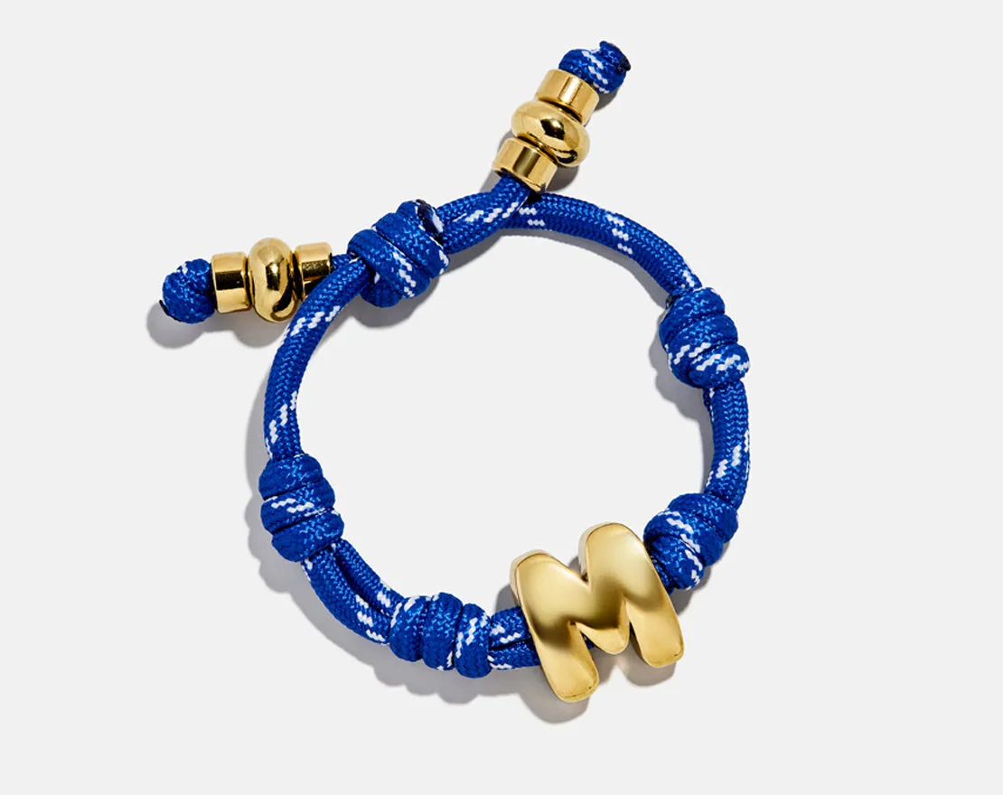 Knotty Initial Custom Bracelet - Cobalt Single Letter sold by BaubleBar product image thumbnail 3