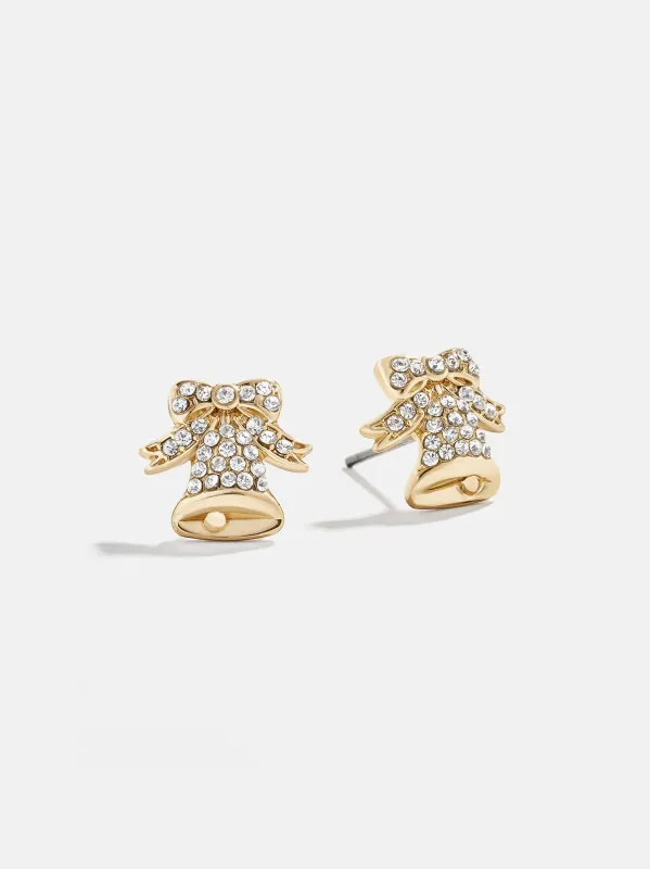 Ring-A-Ling Holiday Stud Earrings - Holiday Bell sold by BaubleBar