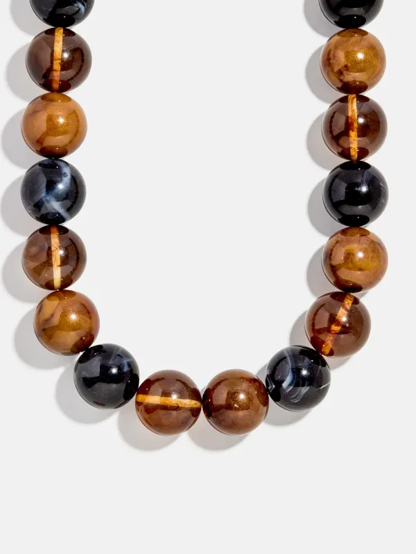 Jane Beaded Necklace - Brown sold by BaubleBar