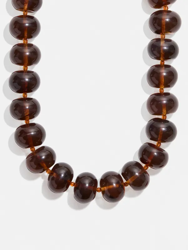 Joan Semi-Precious Necklace - Smoky Quartz sold by BaubleBar