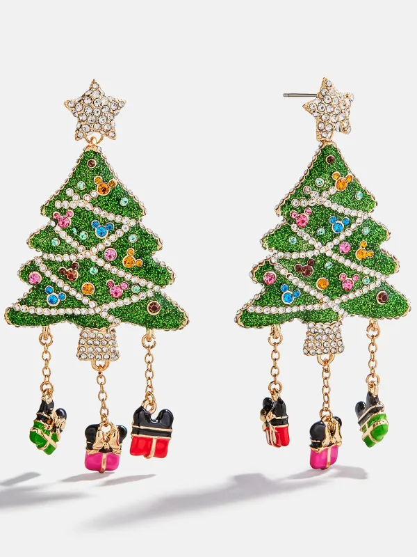 Disney Mickey Mouse Christmas Tree Statement Earrings - Christmas Tree sold by BaubleBar