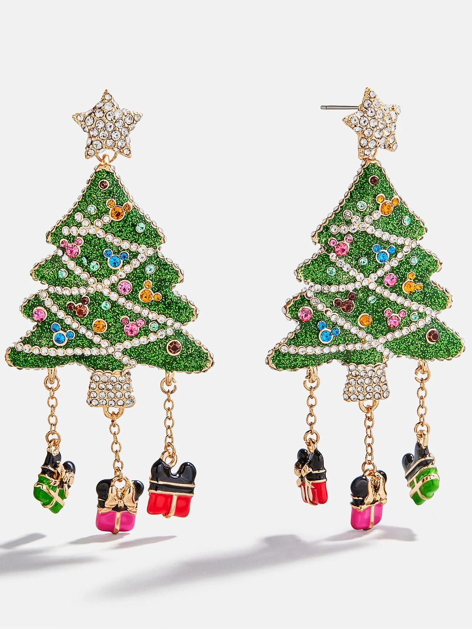 Disney Mickey Mouse Christmas Tree Statement Earrings - Christmas Tree sold by BaubleBar