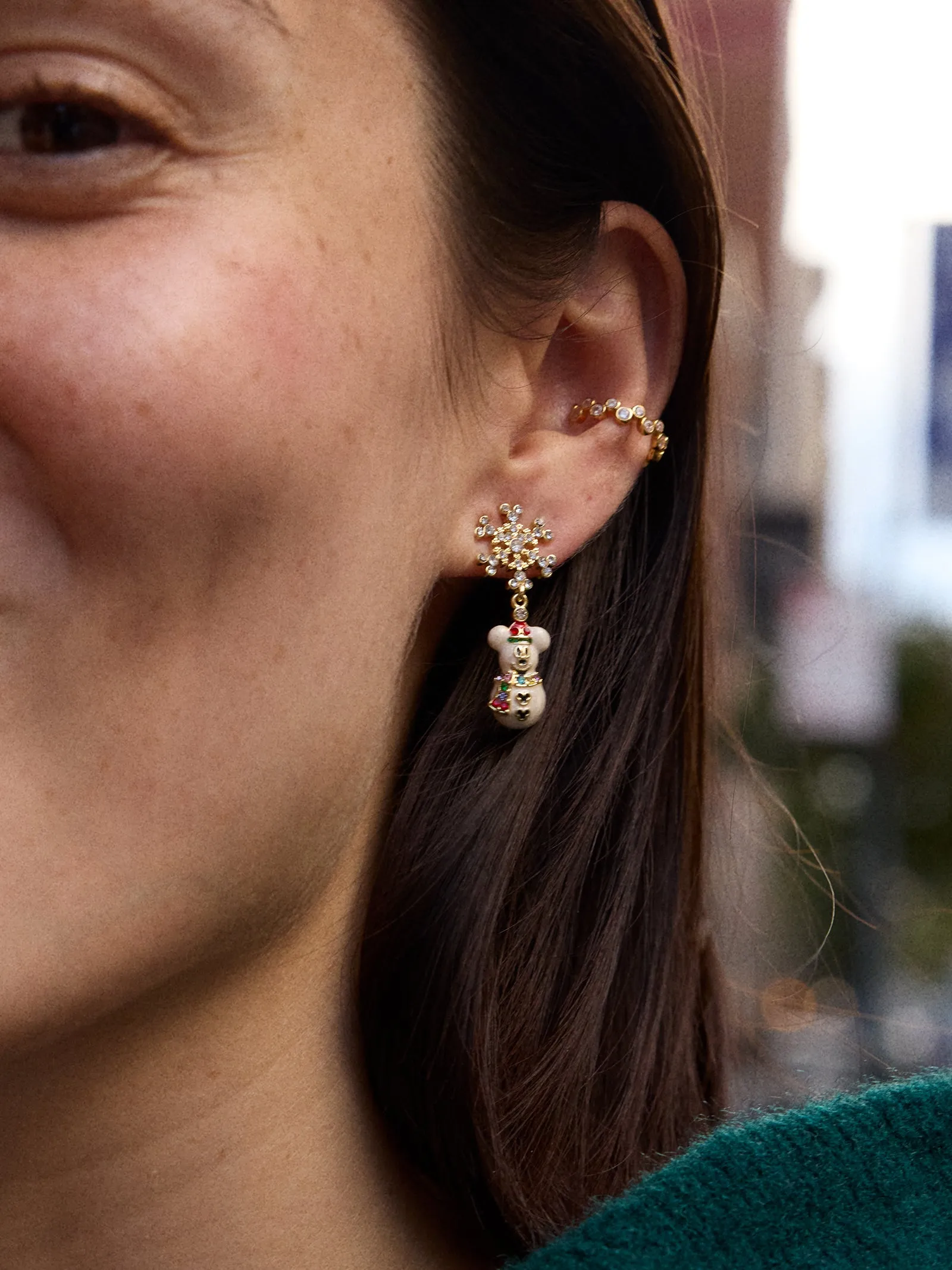 Disney Mickey Mouse Snowman Drop Earrings - Snowman sold by BaubleBar product image thumbnail 2