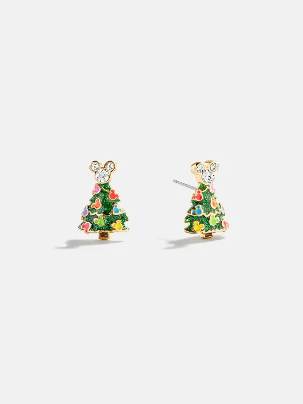 Disney Mickey Mouse Christmas Tree Stud Earrings - Christmas Tree sold by BaubleBar