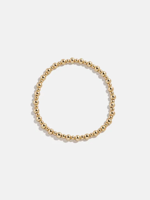 Chelsea Pisa Bracelet - 3MM/4MM Alternating Gold Pisa sold by BaubleBar