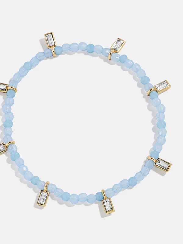 Crystal Beaded Bracelet - Powder Blue sold by BaubleBar