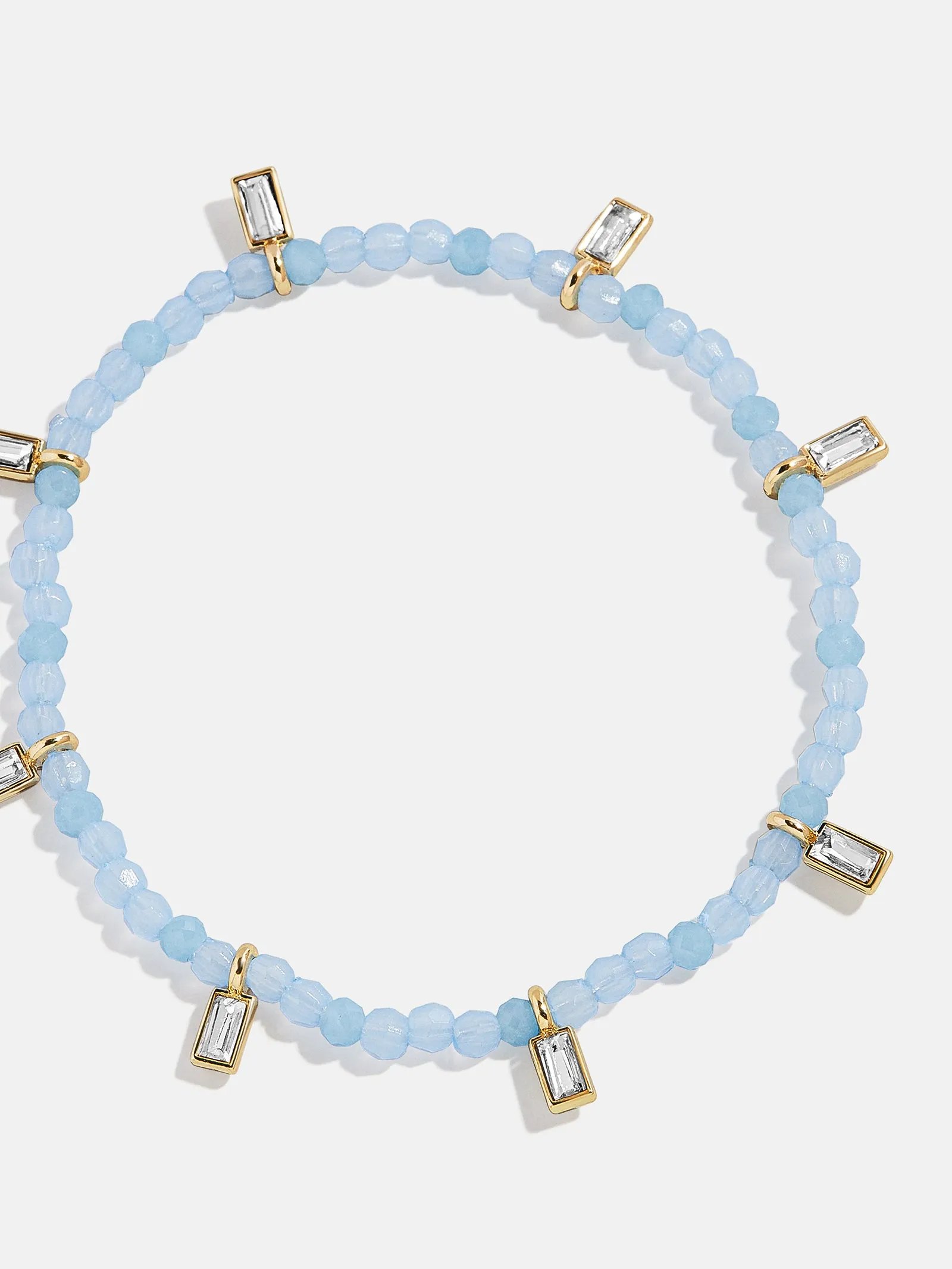 Crystal Beaded Bracelet - Powder Blue sold by BaubleBar