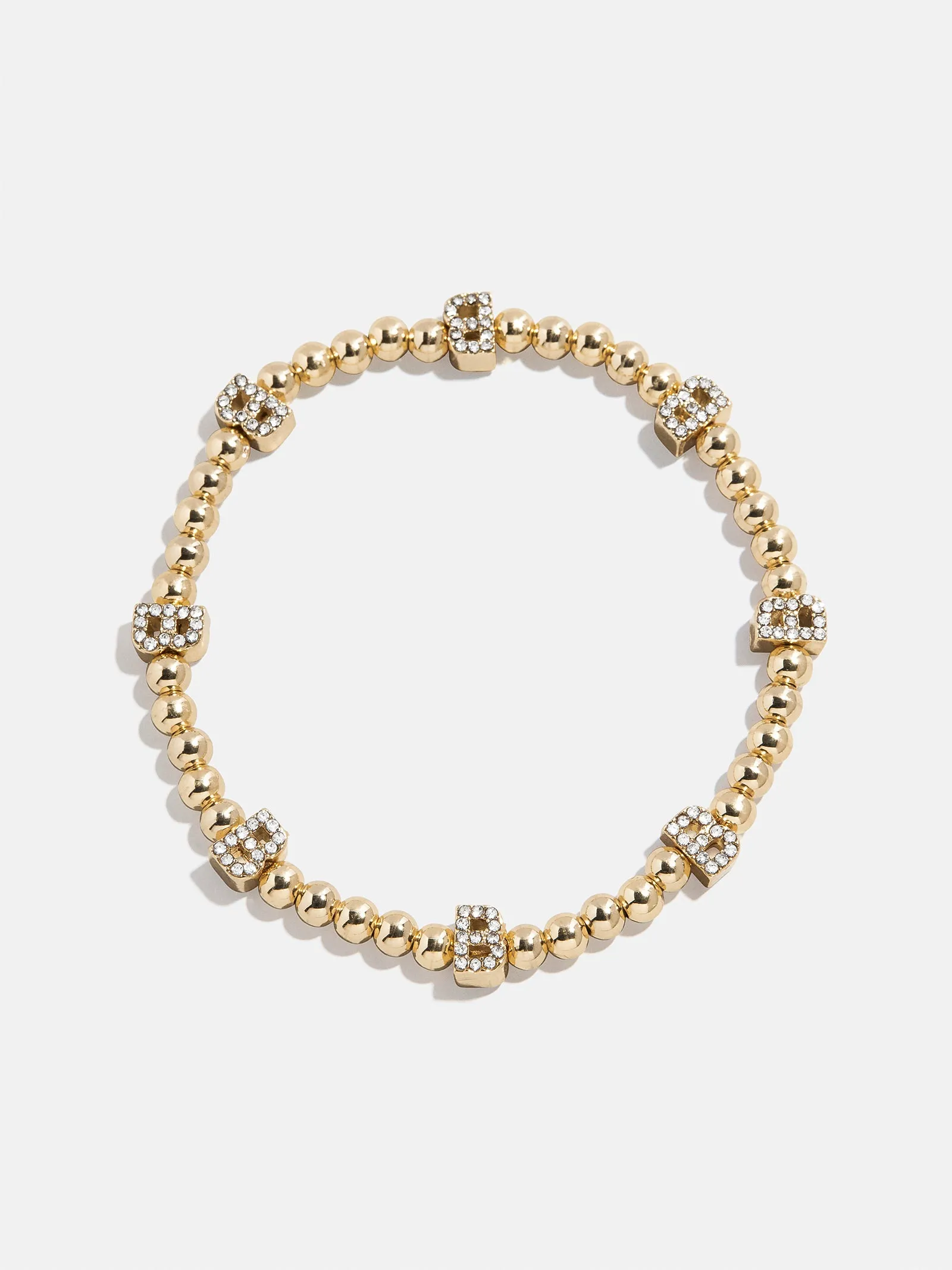 Repeating Initial Pisa Bracelet - Gold/Pavé sold by BaubleBar product image thumbnail 4