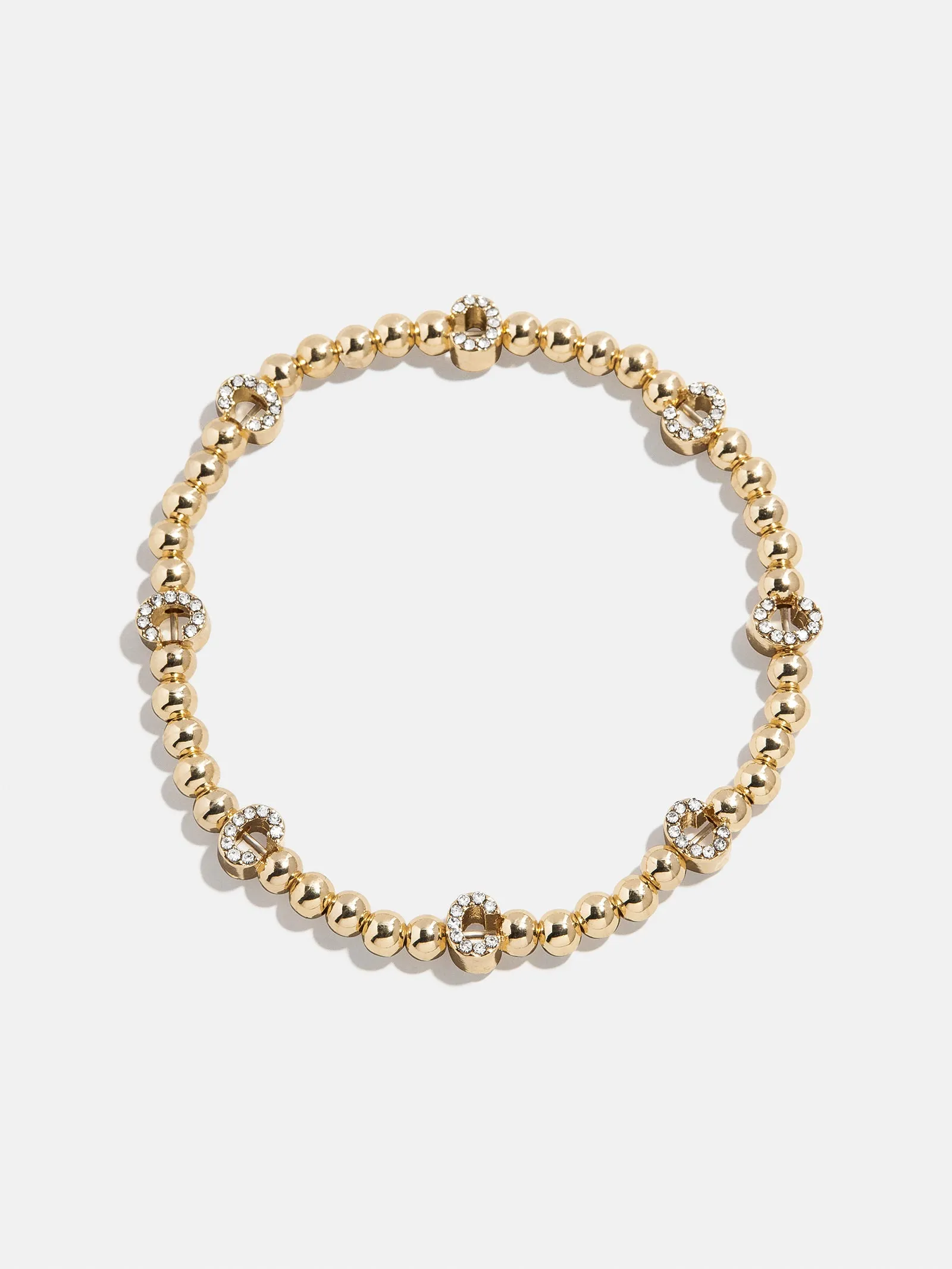 Repeating Initial Pisa Bracelet - Gold/Pavé sold by BaubleBar product image thumbnail 5