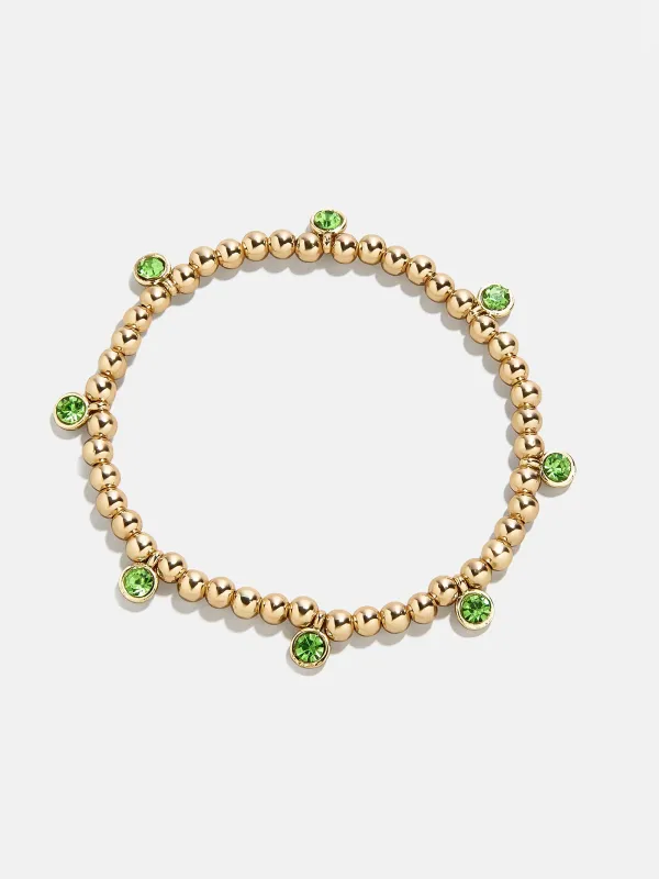Birthstone Pisa Bracelet - Peridot sold by BaubleBar