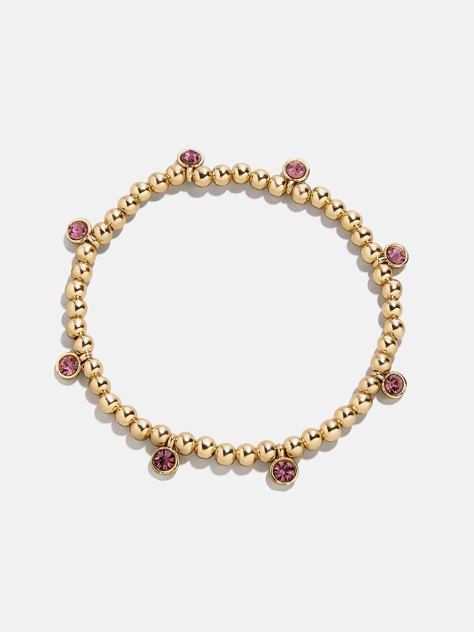 Birthstone Pisa Bracelet - Light Amethyst sold by BaubleBar