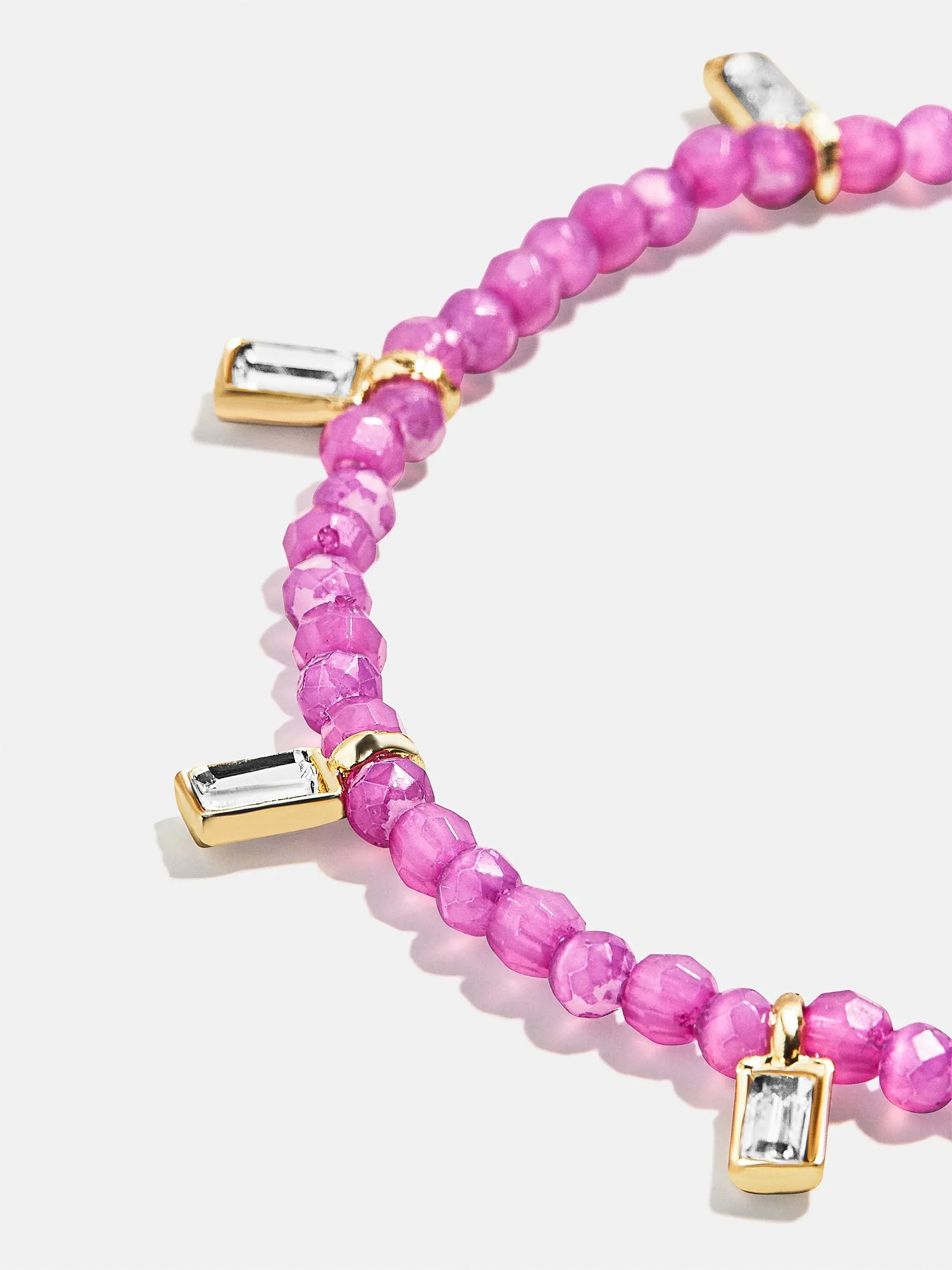 Crystal Beaded Bracelet - Magenta sold by BaubleBar product image thumbnail 2