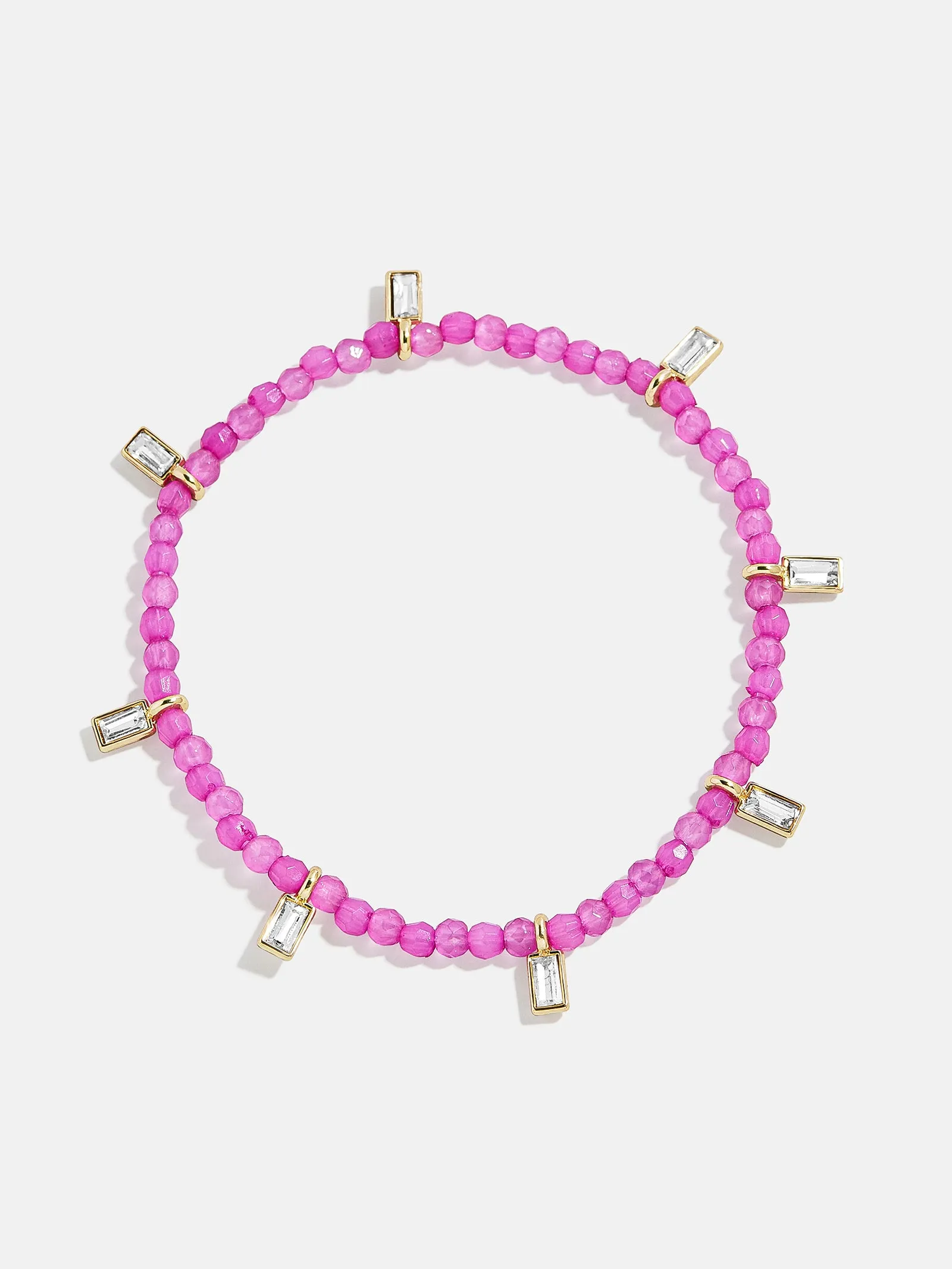 Crystal Beaded Bracelet - Magenta sold by BaubleBar product image thumbnail 3