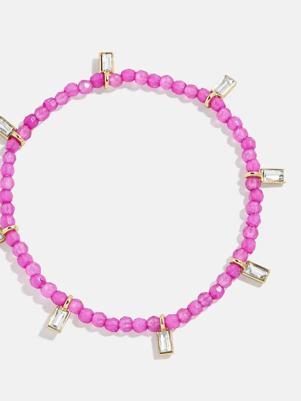Crystal Beaded Bracelet - Magenta sold by BaubleBar