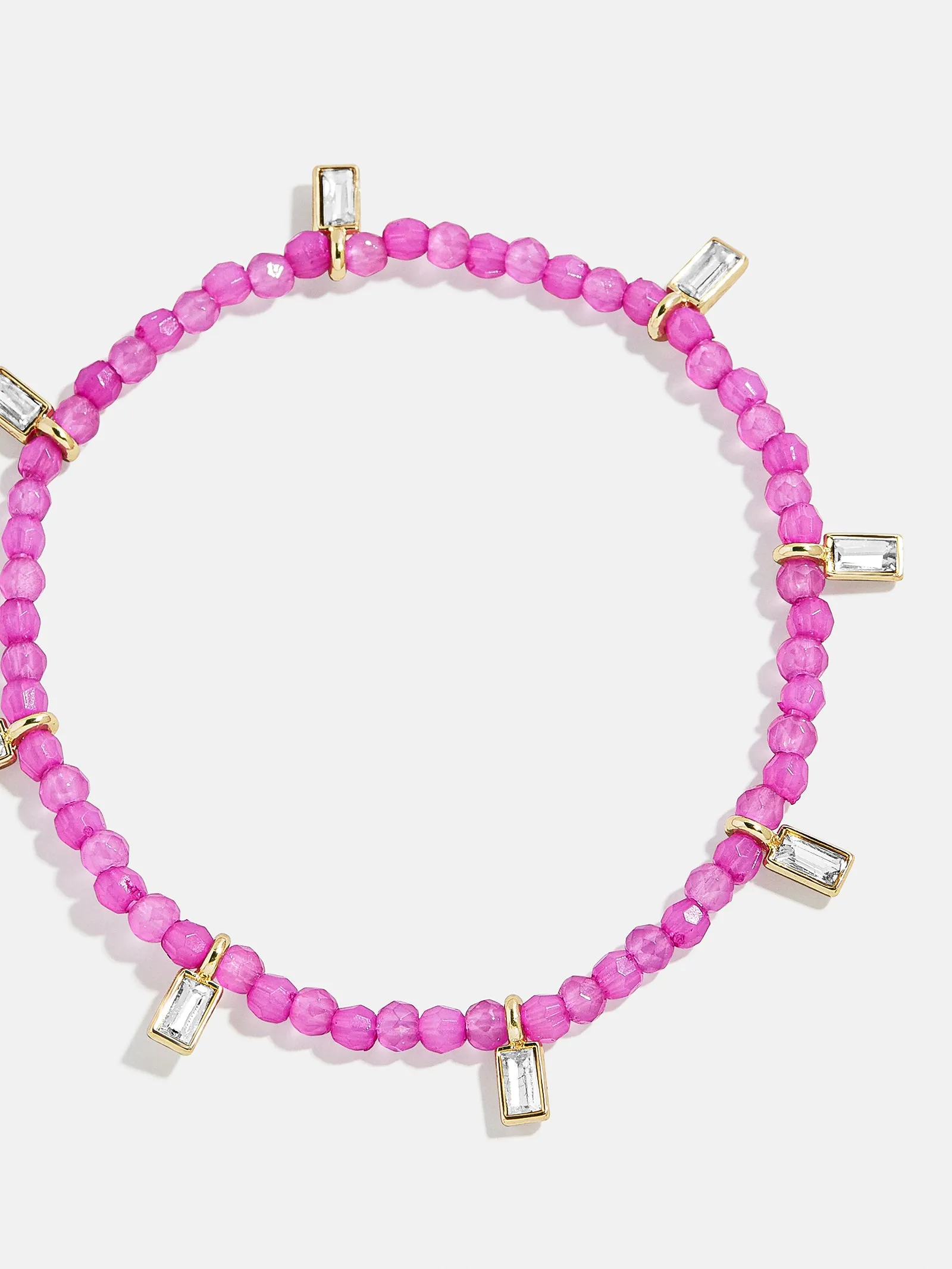 Crystal Beaded Bracelet - Magenta sold by BaubleBar