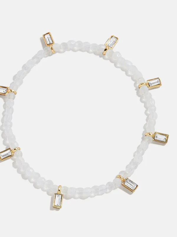 Crystal Beaded Bracelet - White sold by BaubleBar