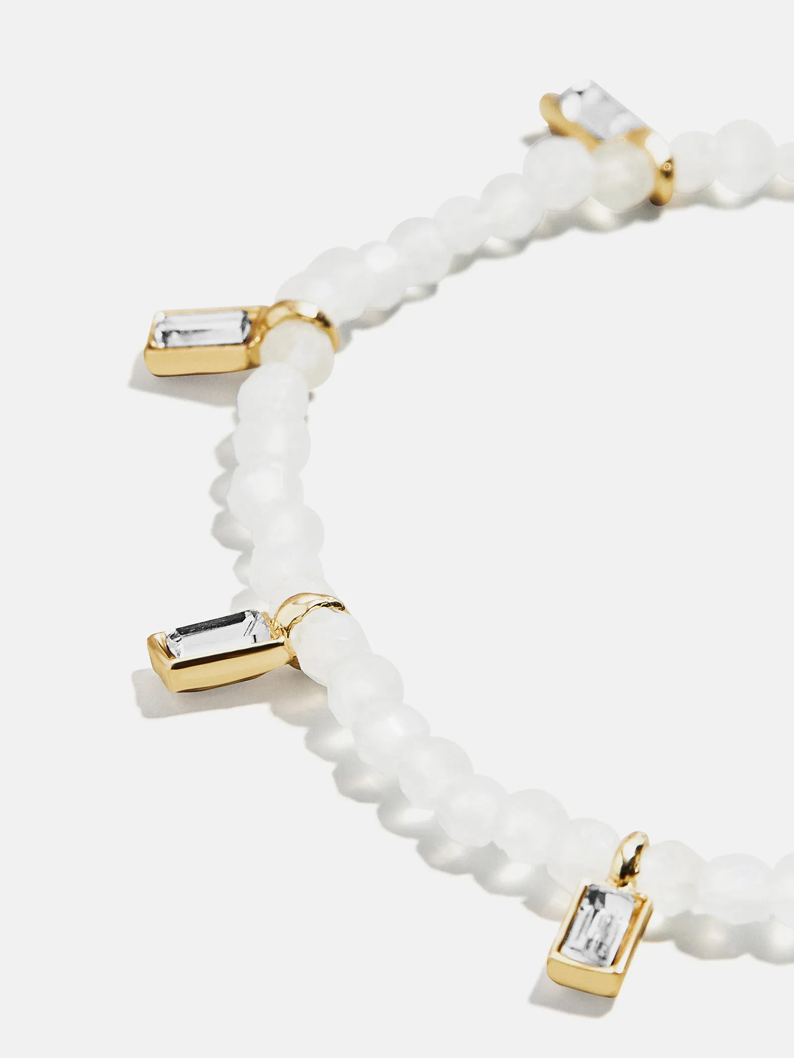 Crystal Beaded Bracelet - White sold by BaubleBar product image thumbnail 2
