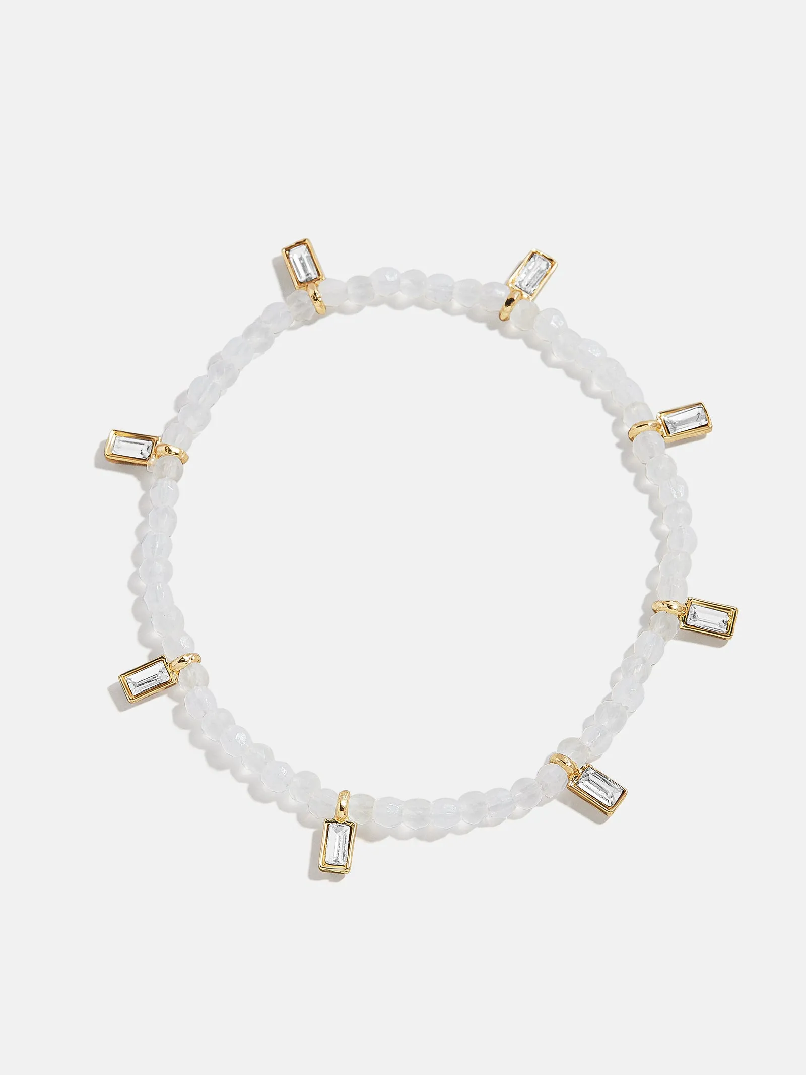 Crystal Beaded Bracelet - White sold by BaubleBar product image thumbnail 3