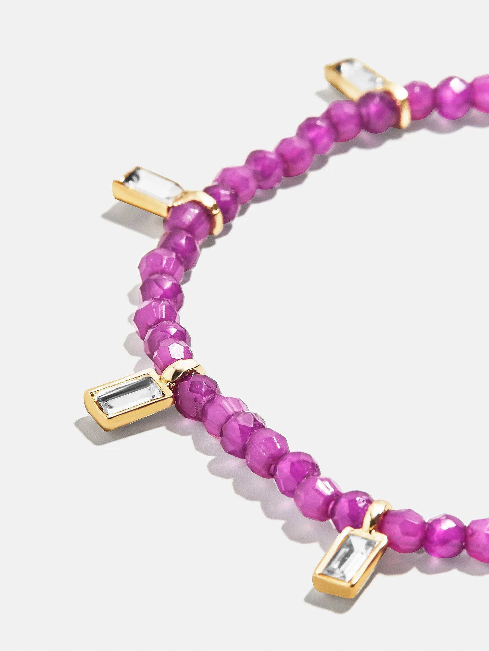 Crystal Beaded Bracelet - Plum sold by BaubleBar product image thumbnail 2